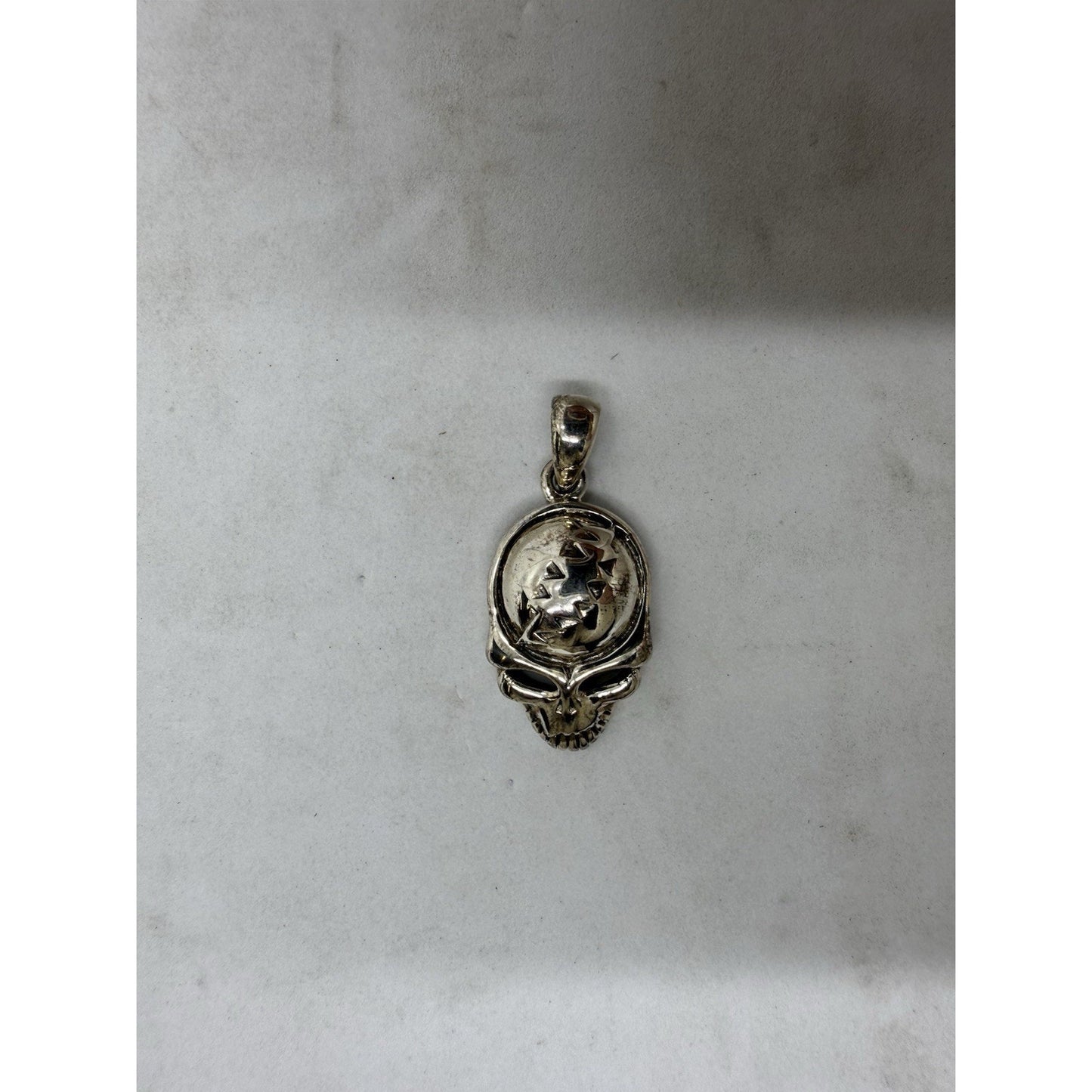 Grateful Dead .925 Silver Skull Pendant PSCL Marked 2.8g Sterling RARE Charm