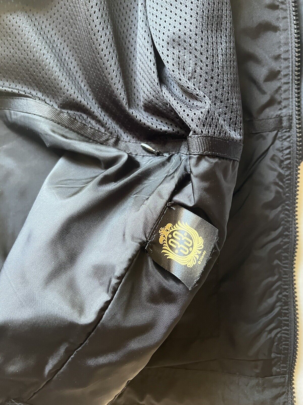 Club 33 Disneyland Turfer Zip Up Button Jacket Mens Small Black Disneyana Cast - thriftgoblin