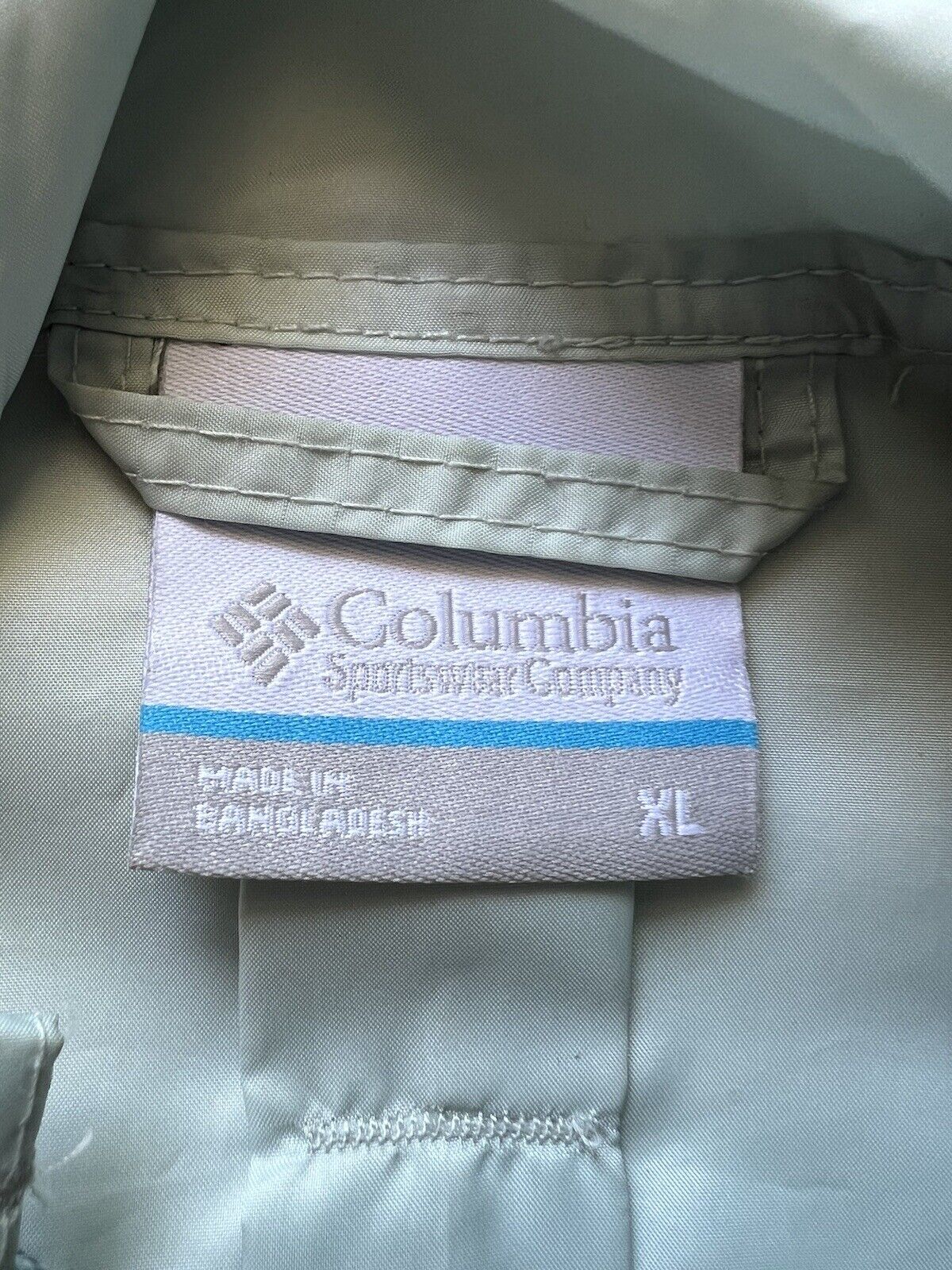 Columbia Men's Center Ridge Windbreaker XM0287 Size XL Hike. Green. Lightweight - thriftgoblin