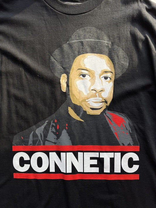 Connetic Run DMC Mens Black Crewneck Streetwear Graphic Tshirt. Rap Tee Hip Hop - thriftgoblin