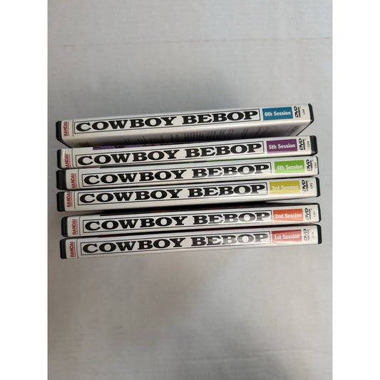 Cowboy Bebop Complete DVD Set Sessions 1–6 Bandai Entertainment Anime 1998 retro - thriftgoblin