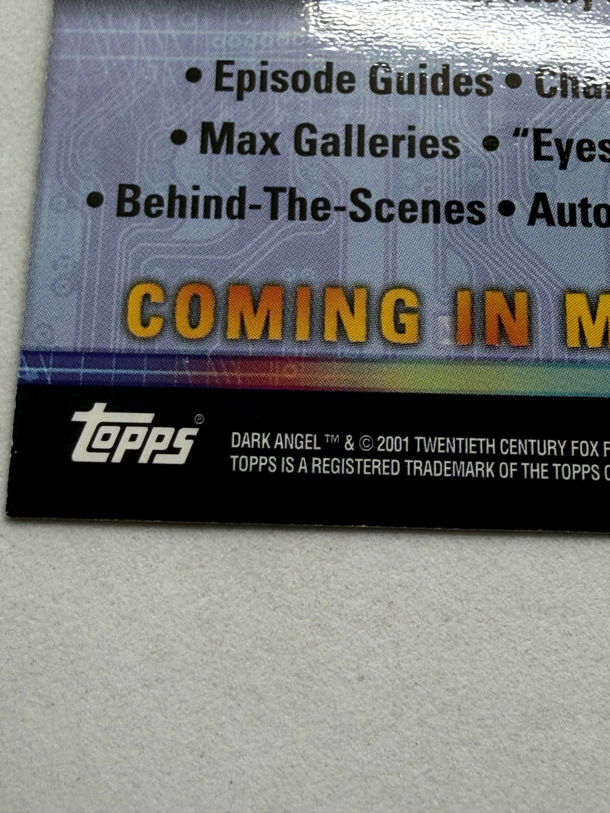 Dark Angel Trading Cards P1 Promo Built For Action Topps 2001 - Thrift GoblinTrading Card