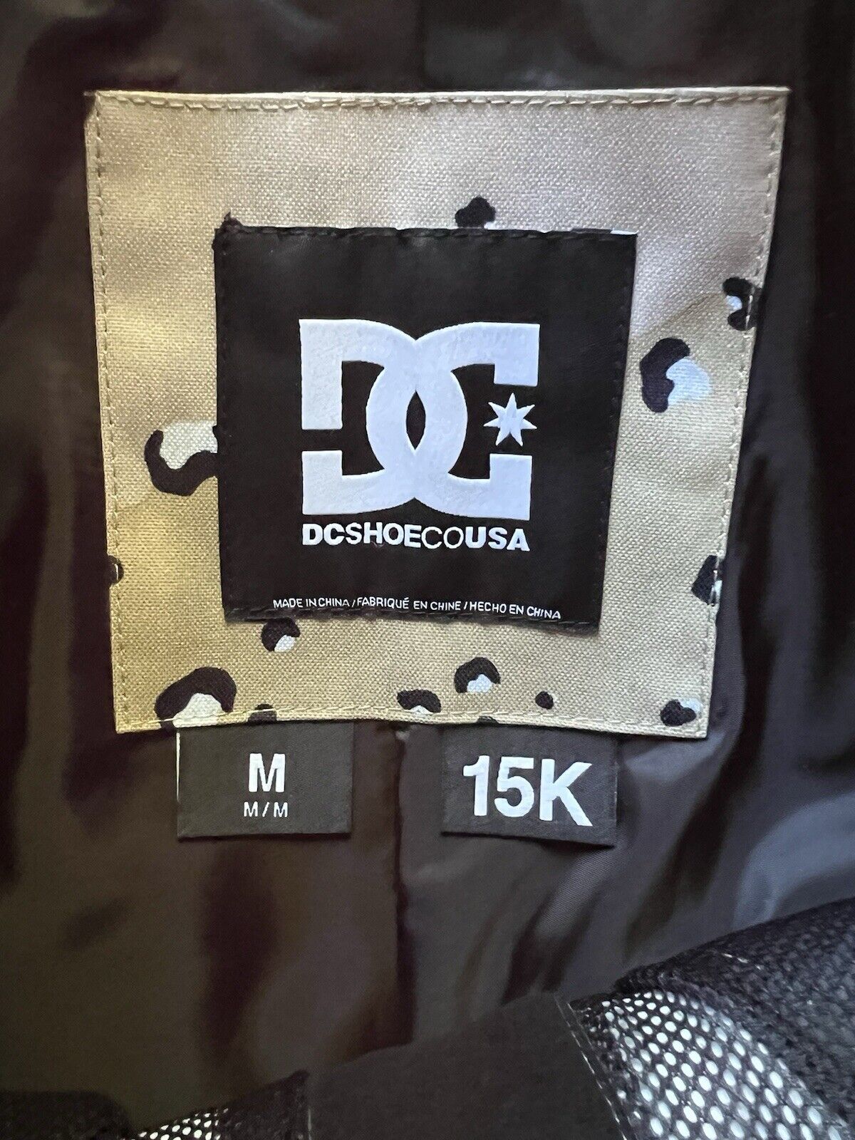 DC SHOES SNOWBOARD PANTS SPLIT CAMO 15k Waterproof Vents Brown Gray Winter Gear - thriftgoblin