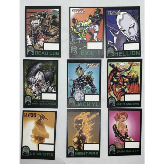 Dead Dog Comics Character & CBG Squad Trading Card Lot RARE Skateboard Team 90s - thriftgoblin
