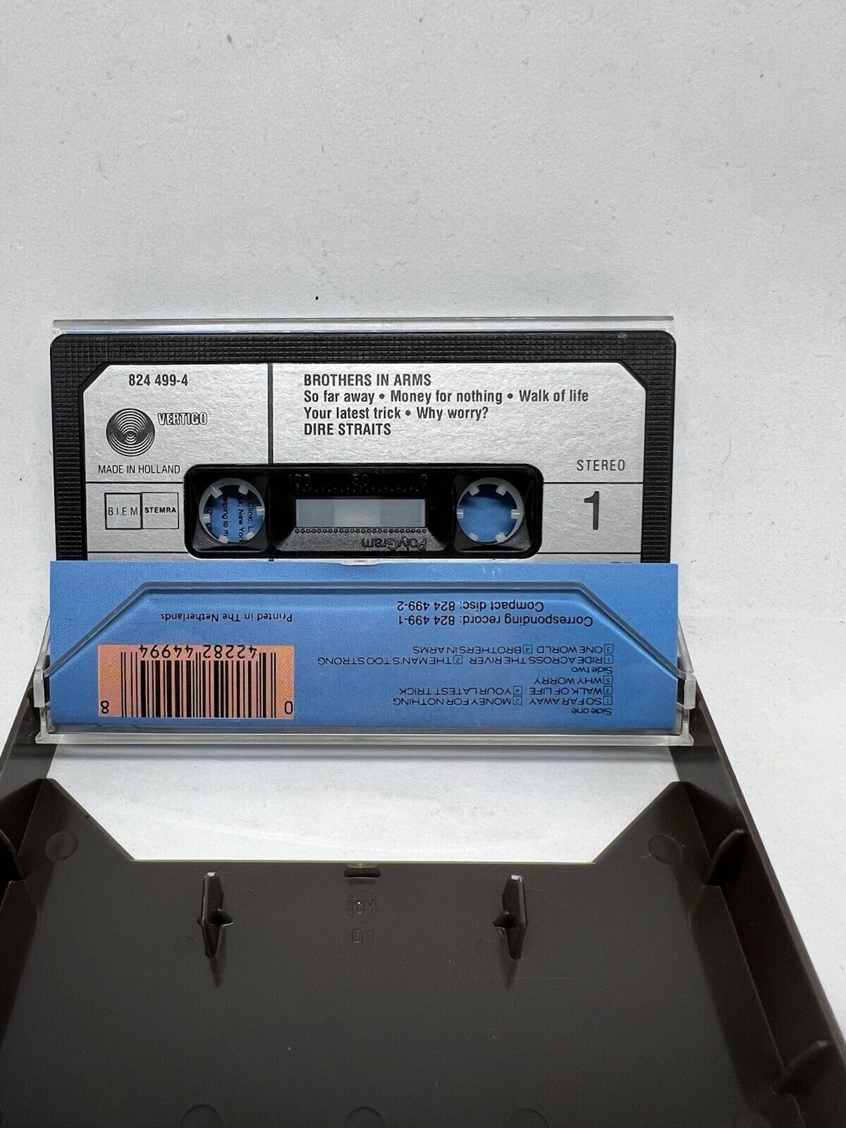 Dire Straits Brothers In Arms 1985 Cassette Tape Classic Rock WB Rock Classic - thriftgoblin