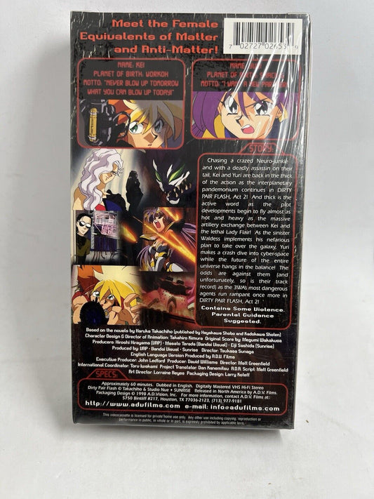 Dirty Pair Flash | Act 2. Anime. 1998 Movie. Subtitled VHS ADV Films. New Sealed - thriftgoblin