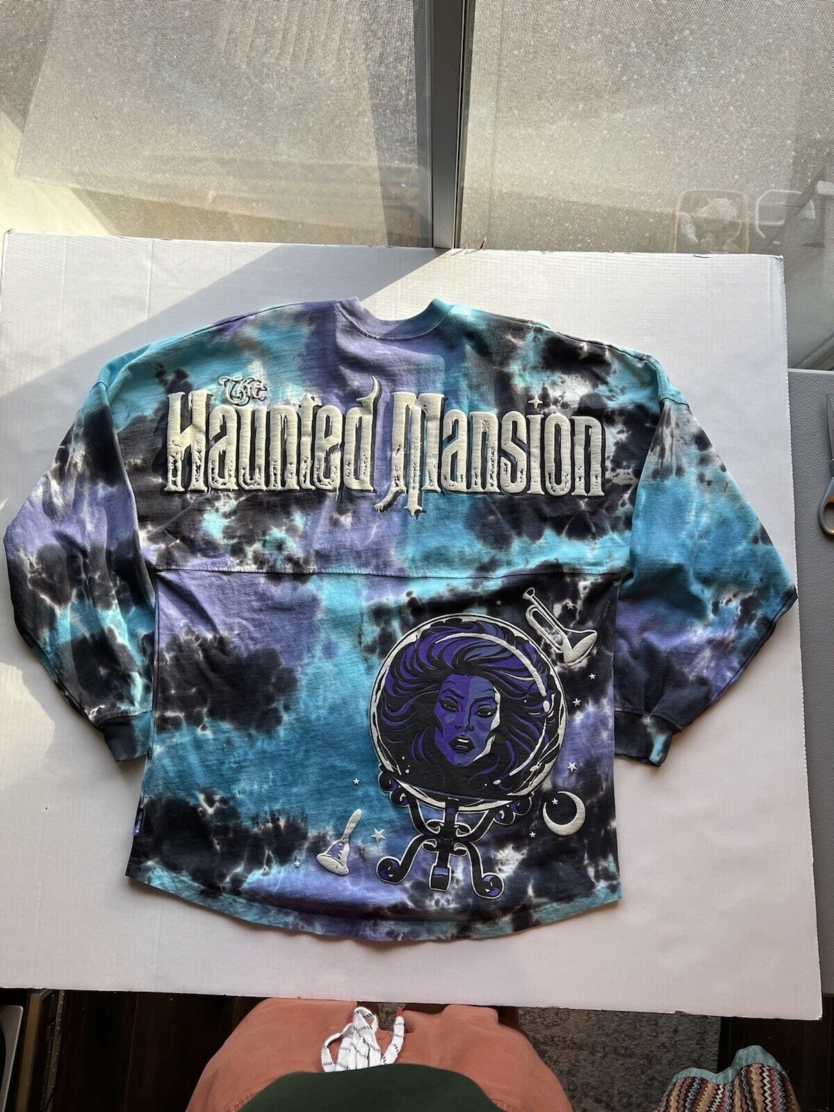 Disney Haunted Mansion Glow Night Tie - Dye Spirit Jersey Madame Leota Adult M - thriftgoblin