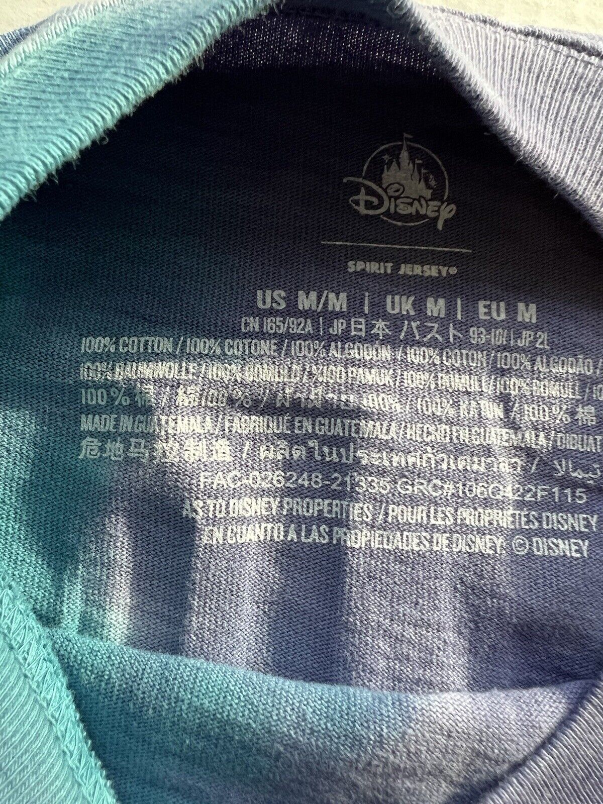 Disney Haunted Mansion Glow Night Tie - Dye Spirit Jersey Madame Leota Adult M - thriftgoblin