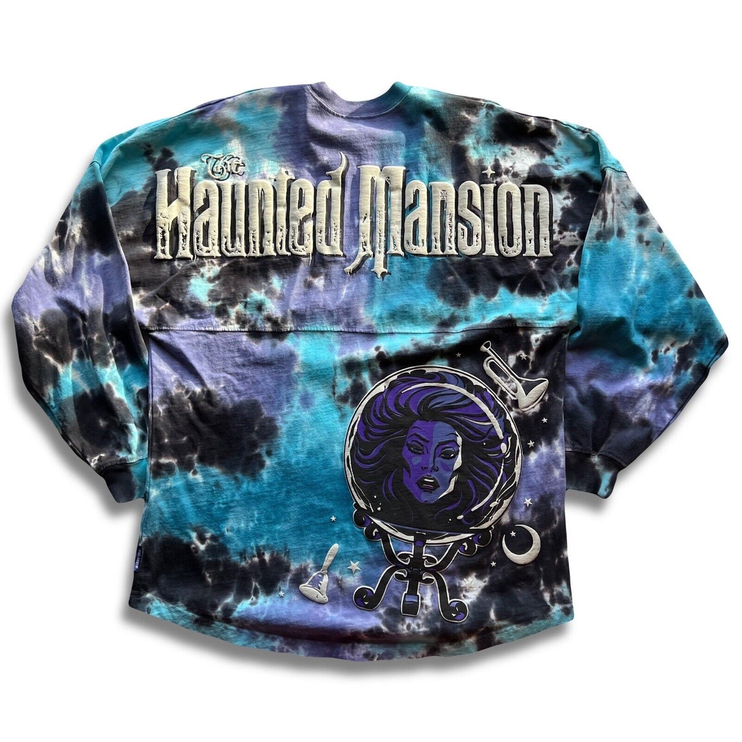 Disney Haunted Mansion Glow Night Tie - Dye Spirit Jersey Madame Leota Adult M - thriftgoblin