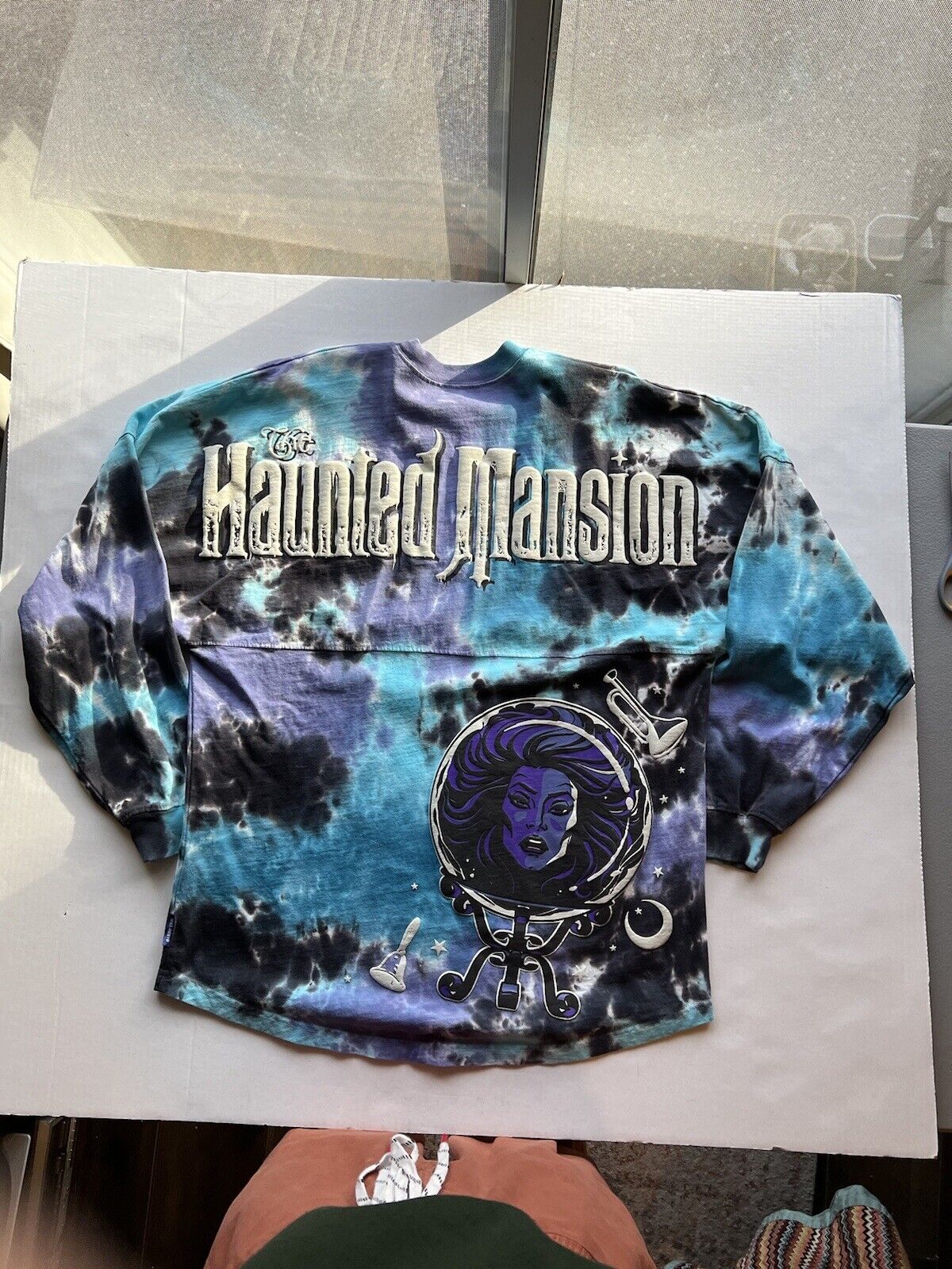 Disney Haunted Mansion Glow Night Tie - Dye Spirit Jersey Madame Leota Adult M - thriftgoblin