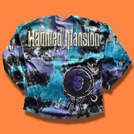 Disney Haunted Mansion Glow Night Tie - Dye Spirit Jersey Madame Leota Adult M - thriftgoblin