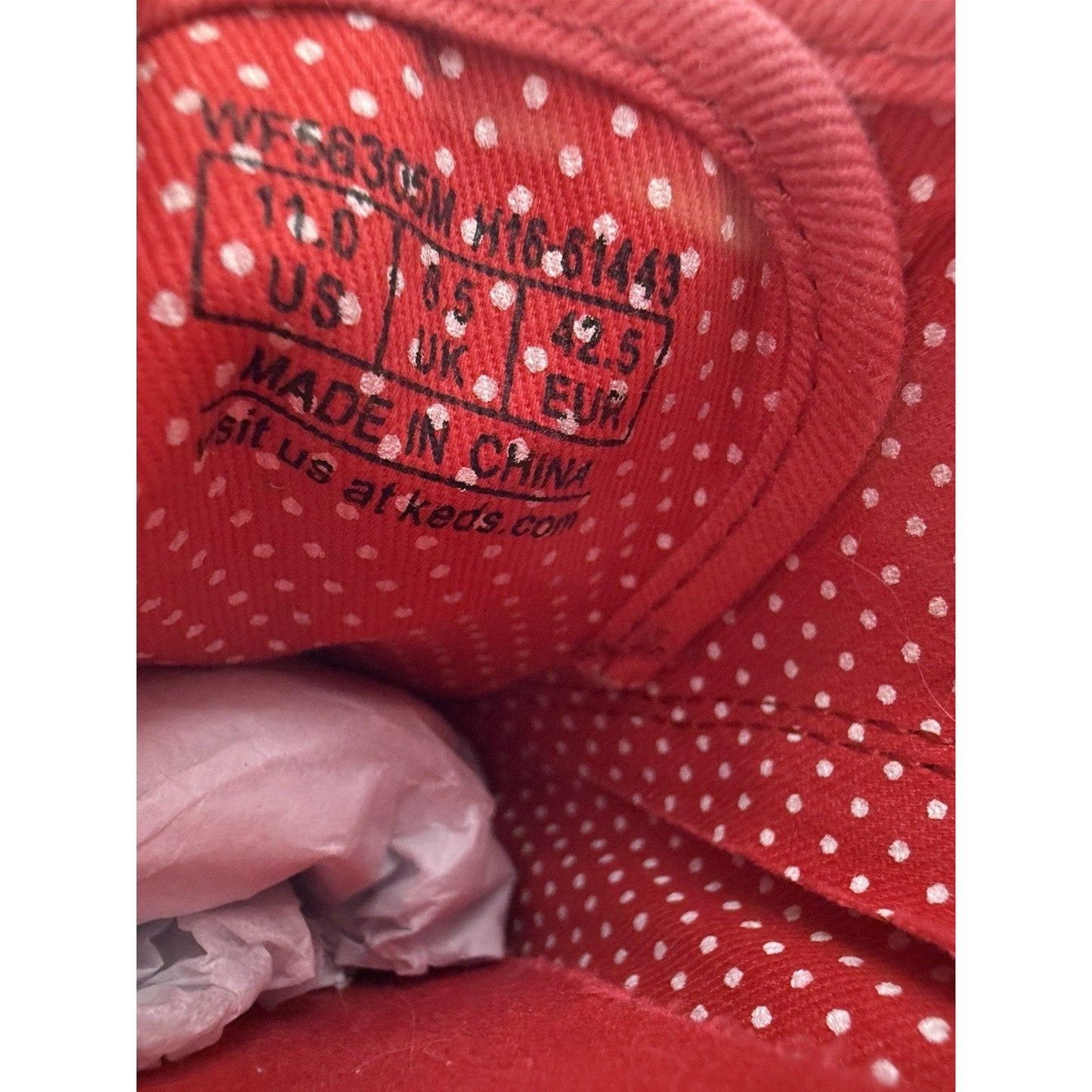 Disney Keds Minnie Mouse Red Canvas Sneakers Women’s 11 Lace Up Casual Shoes Fun - thriftgoblin