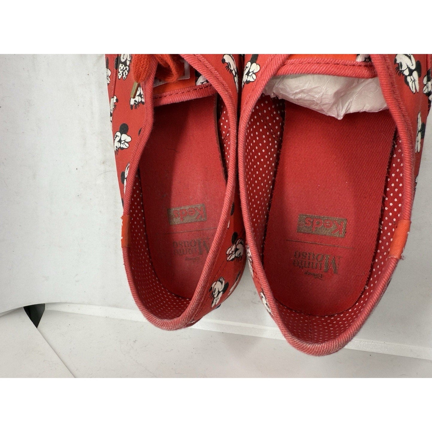 Disney Keds Minnie Mouse Red Canvas Sneakers Women’s 11 Lace Up Casual Shoes Fun - thriftgoblin