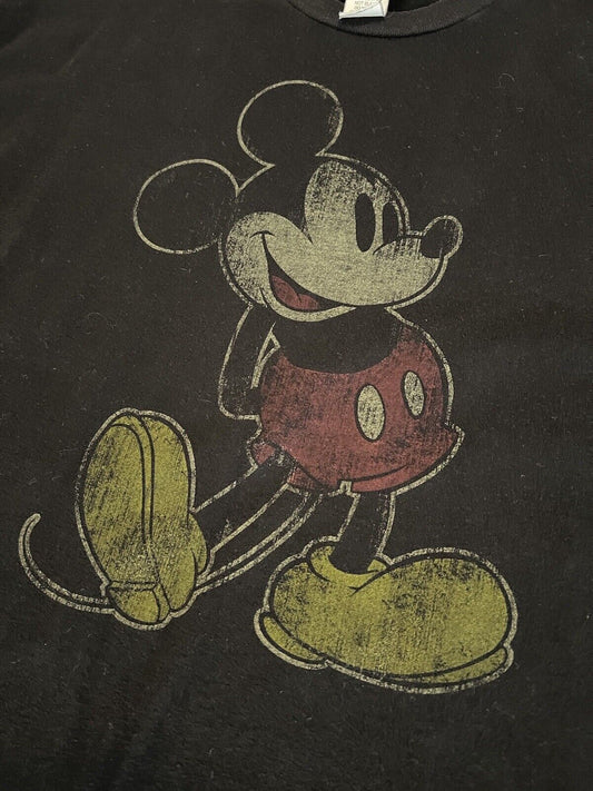 Disney Parks Authentic Original Mickey Mouse Short Sleeve T Shirt Black Size L - thriftgoblin