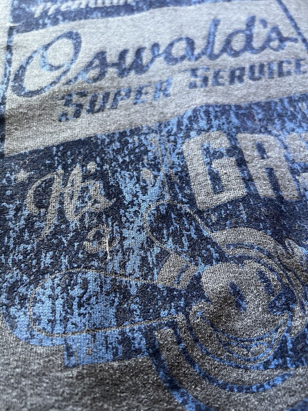Disneyland Oswald Crewneck - Men's Large, Grey. Its Gas DCA Disney Super Service - thriftgoblin