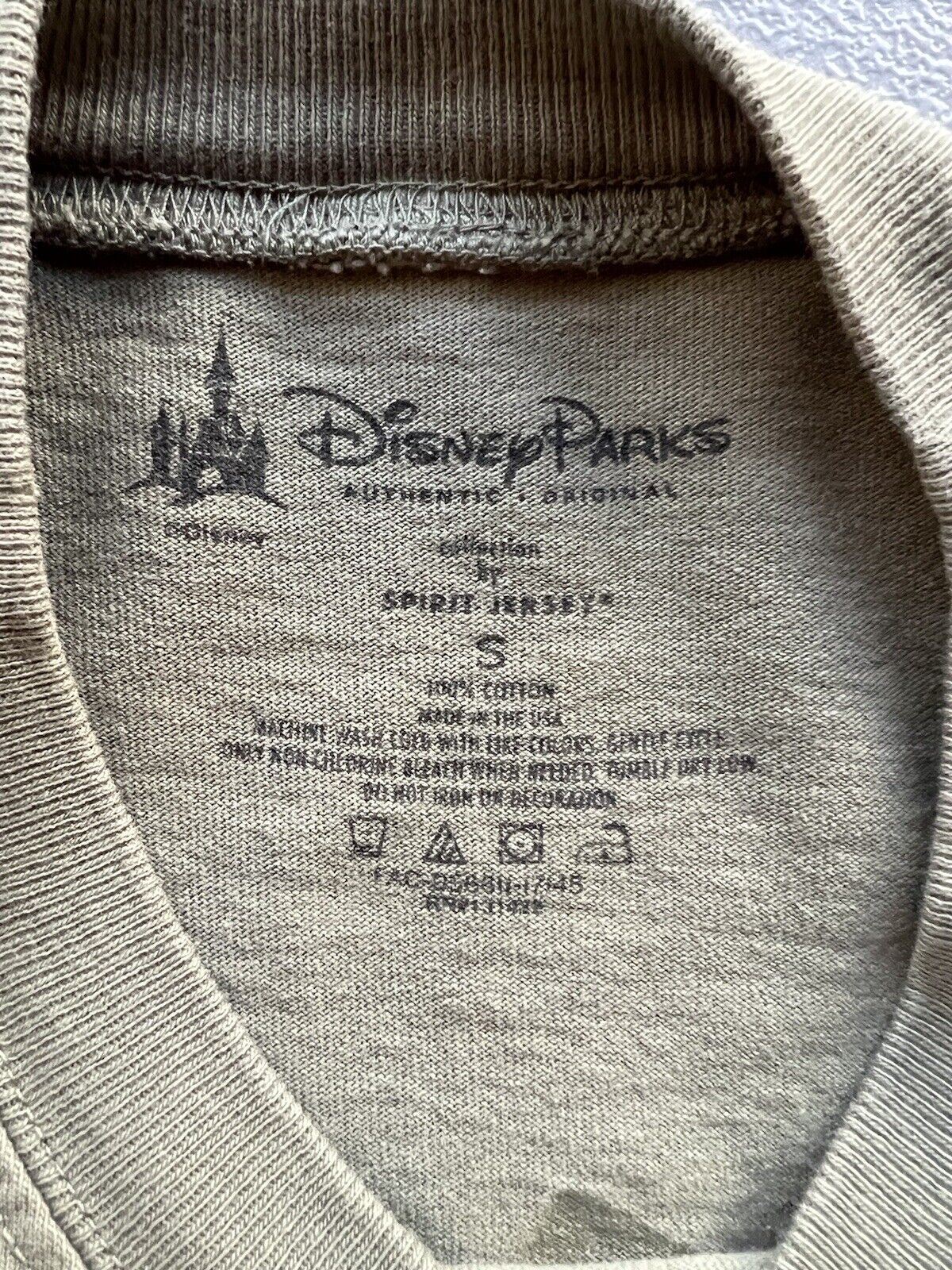 DISNEYLAND SPIRIT JERSEY Army Green Black Disney Oversized Long Sleeve Stripe - thriftgoblin
