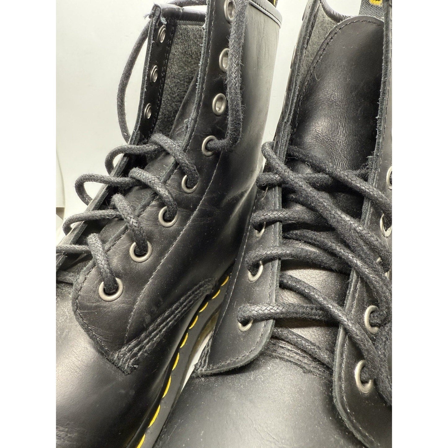 Dr. Martens Doc 1460 Wintergrip 24039 Black Snowplow Leather Combat Boots Men 11 - thriftgoblin