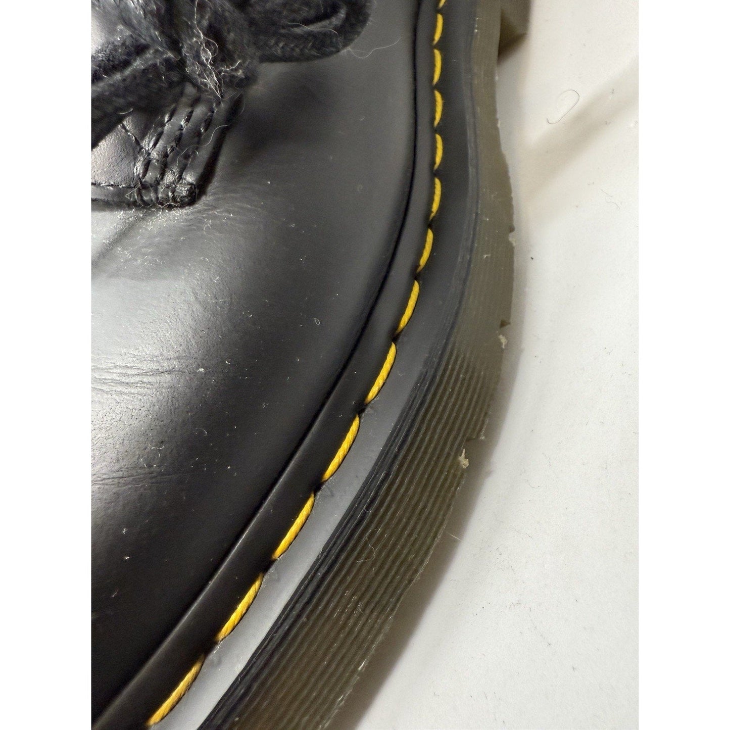 Dr. Martens Doc 1460 Wintergrip 24039 Black Snowplow Leather Combat Boots Men 11 - thriftgoblin