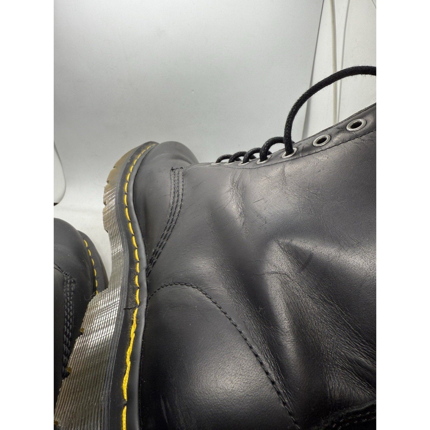 Dr. Martens Doc 1460 Wintergrip 24039 Black Snowplow Leather Combat Boots Men 11 - thriftgoblin