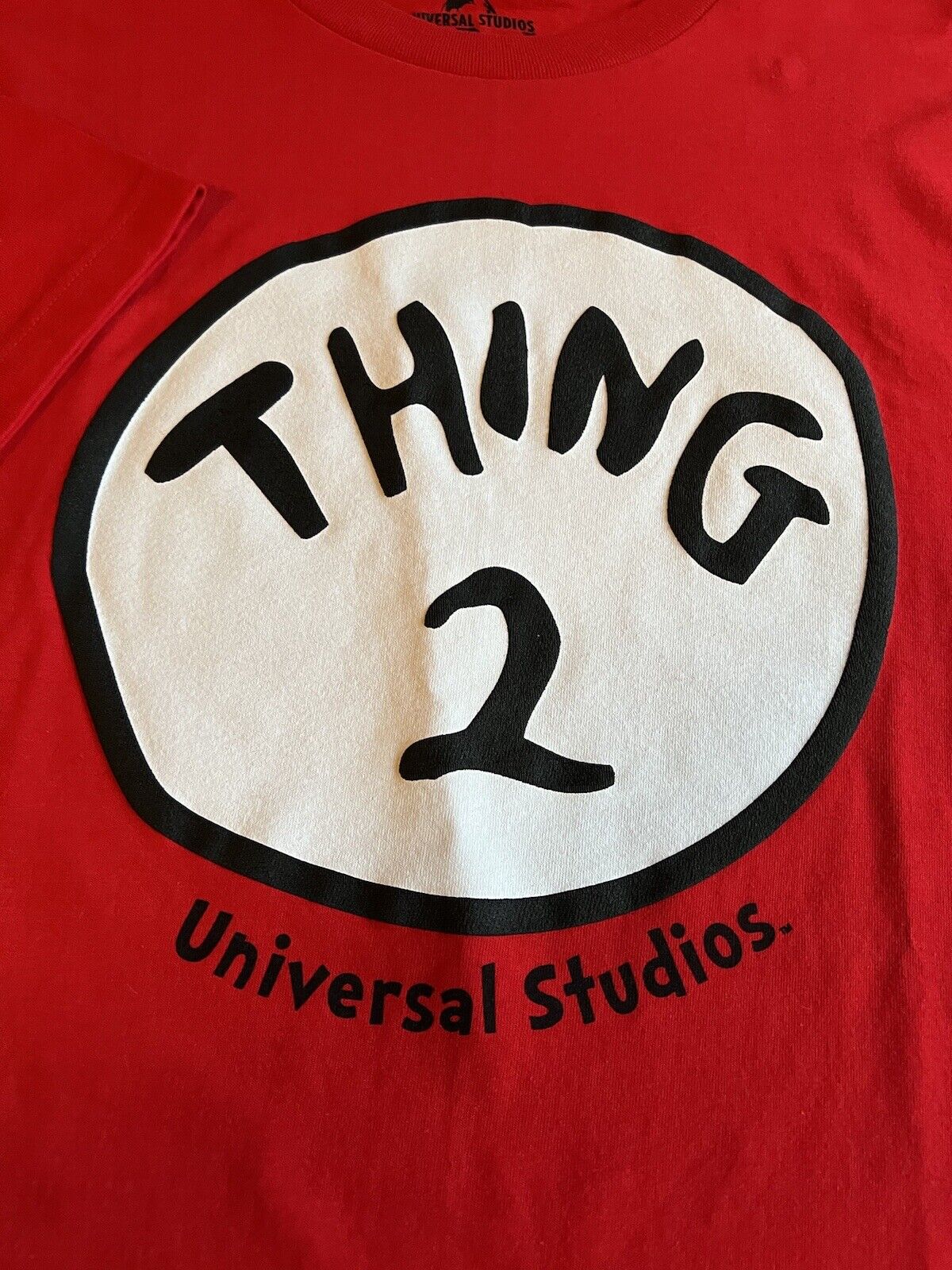 Dr. Seuss Universal Studios Red T Shirt Thing 2 Size Large NWT! - thriftgoblin