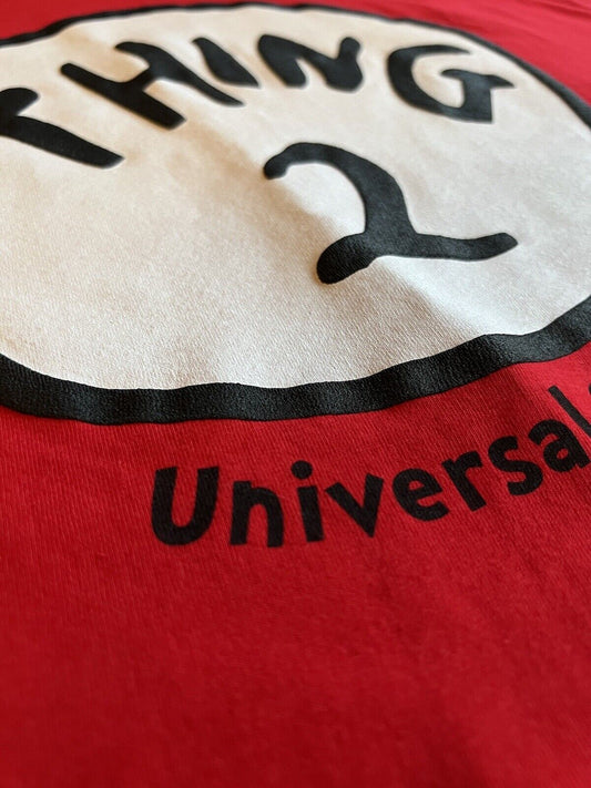 Dr. Seuss Universal Studios Red T Shirt Thing 2 Size Large NWT! - thriftgoblin