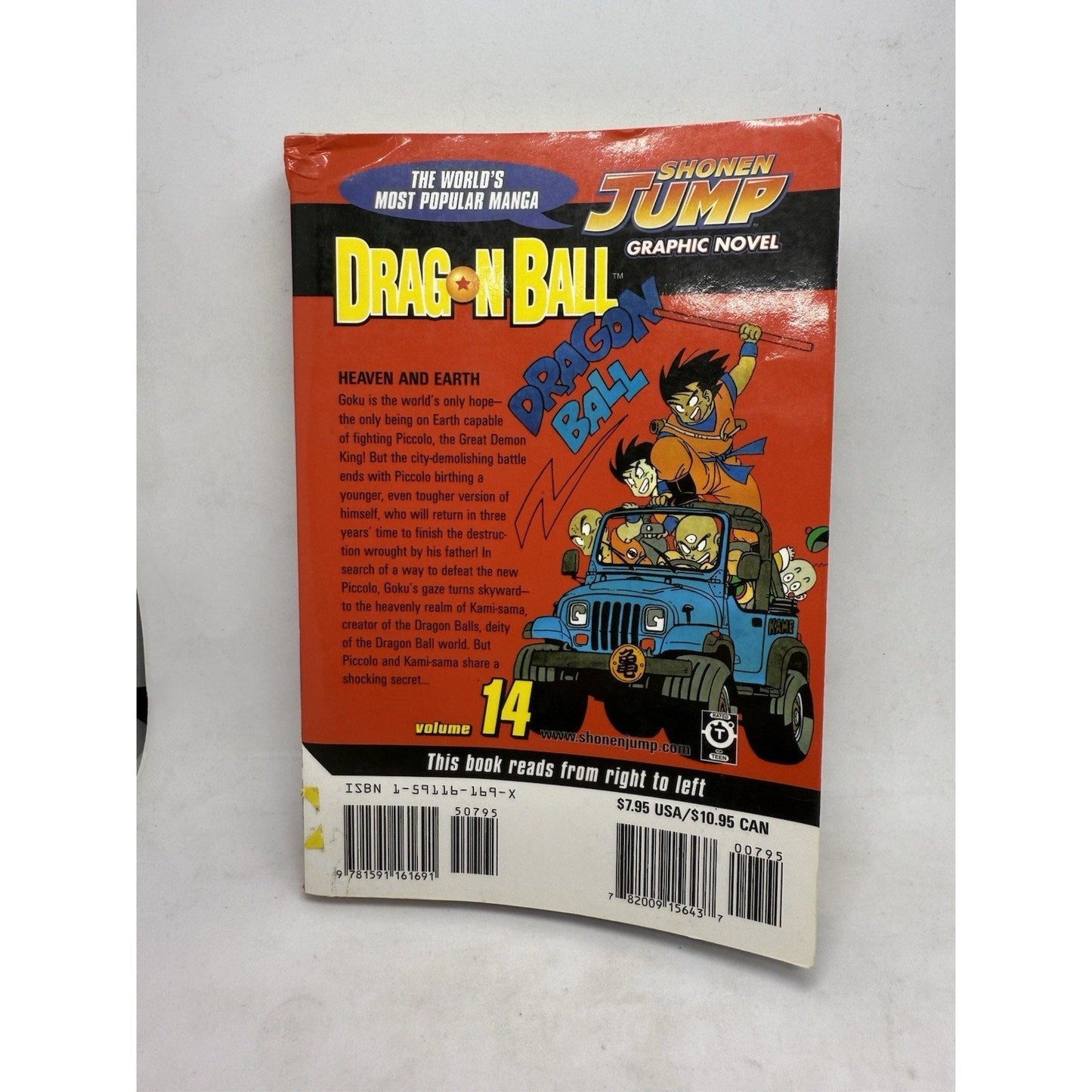 Dragon Ball Vol. 14 - Akira Toriyama | Shonen Jump Manga Graphic RIP Goku Young - thriftgoblin