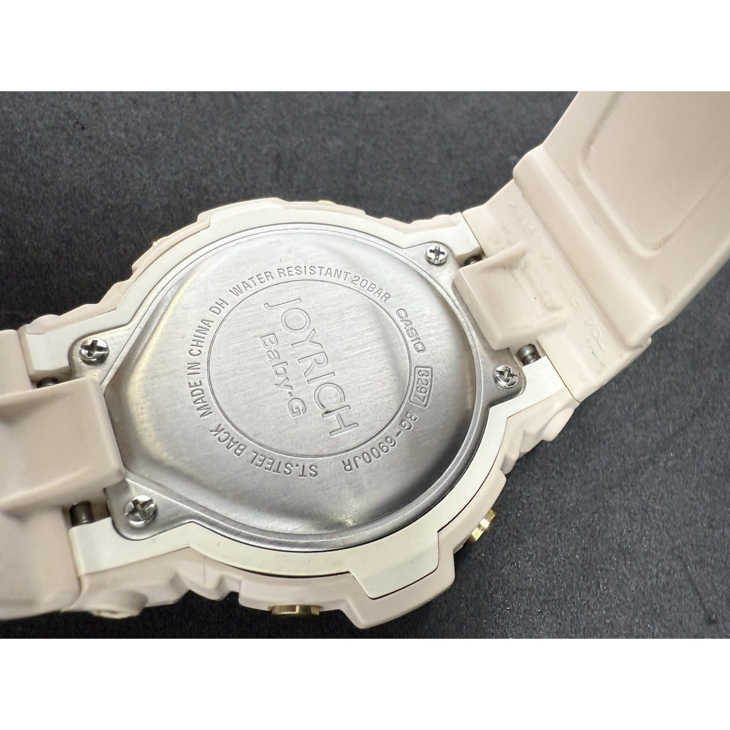 Casio Baby-G x Joyrich BG-6900JR White Leopard Gold Face Digital Watch Rare Cat