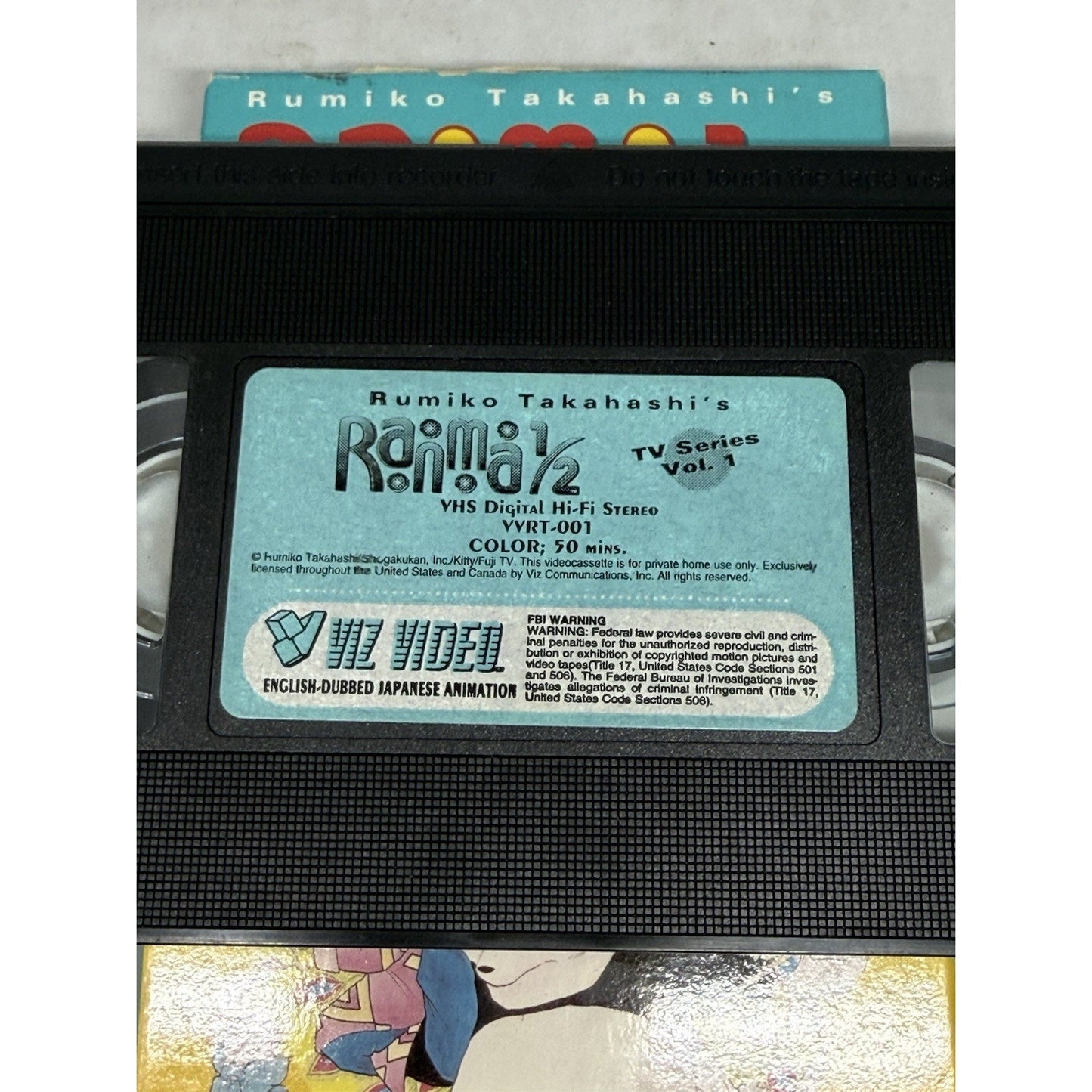 Ranma 1/2 TV Series Vol 1 VHS Viz Video Rumiko Takahashi Anime English Dub