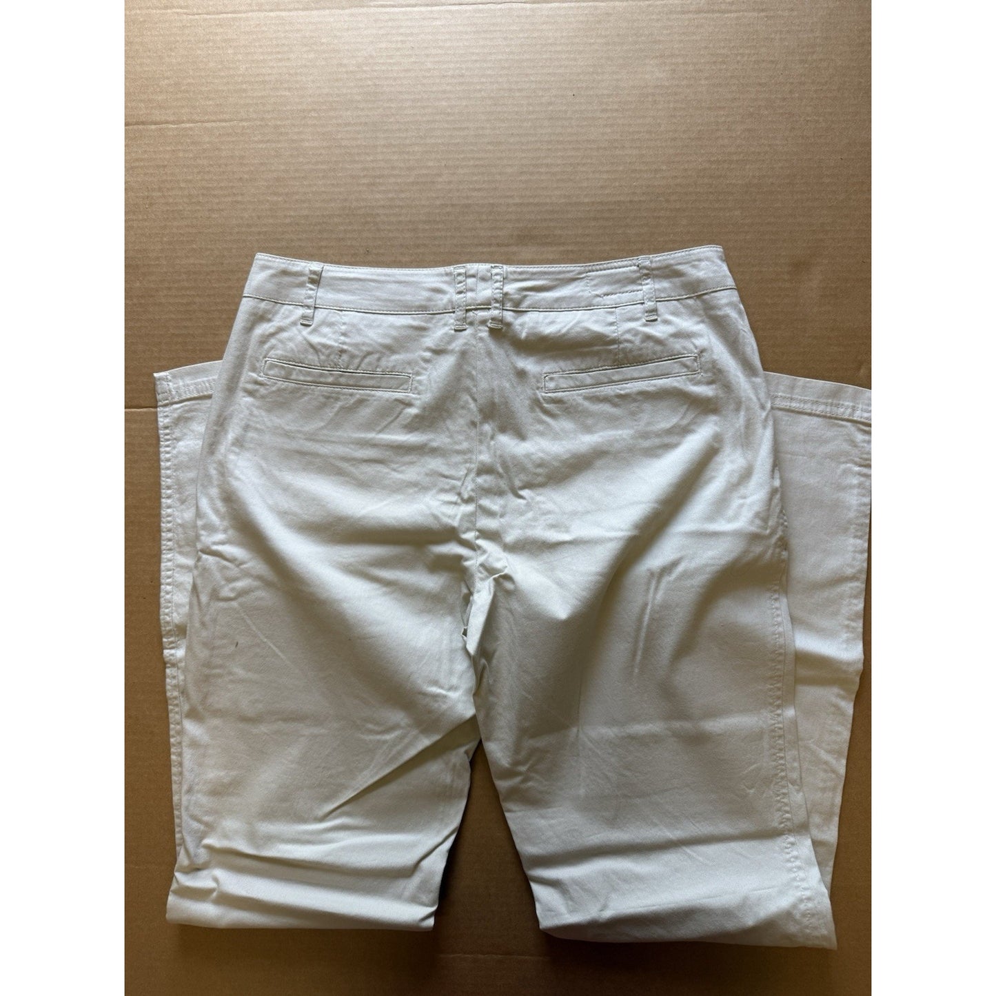 Pendleton Beige Straight Leg Mid-Rise Pants Womens Casual Flat Front Size 6