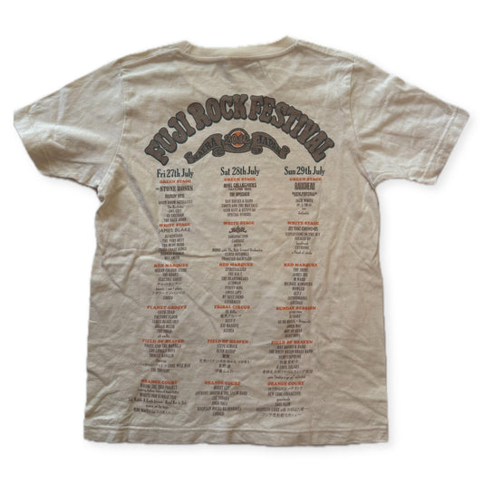 Fuji Rock Festival 2012 Rockin Jelly Bean T-Shirt Cream Size XS Naeba Japan - Thrift GoblinT-Shirt