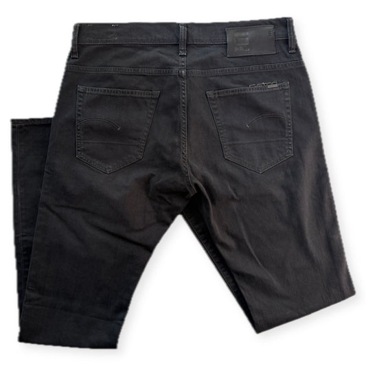 G-Star Raw 3301 Super Slim Jeans Anthracite Black Size 34x34 - Thrift GoblinPants