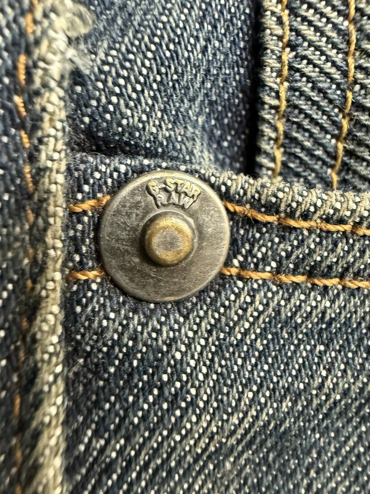 G Star Raw Jean Men 31x32 Blue 3301 Slim Straight Faded Selvedge 2010 Bottoms - thriftgoblin