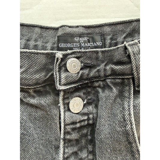 Guess Georges Marciano Vintage 90s Acid Wash Black Jeans Size 30 Made in USA - thriftgoblin