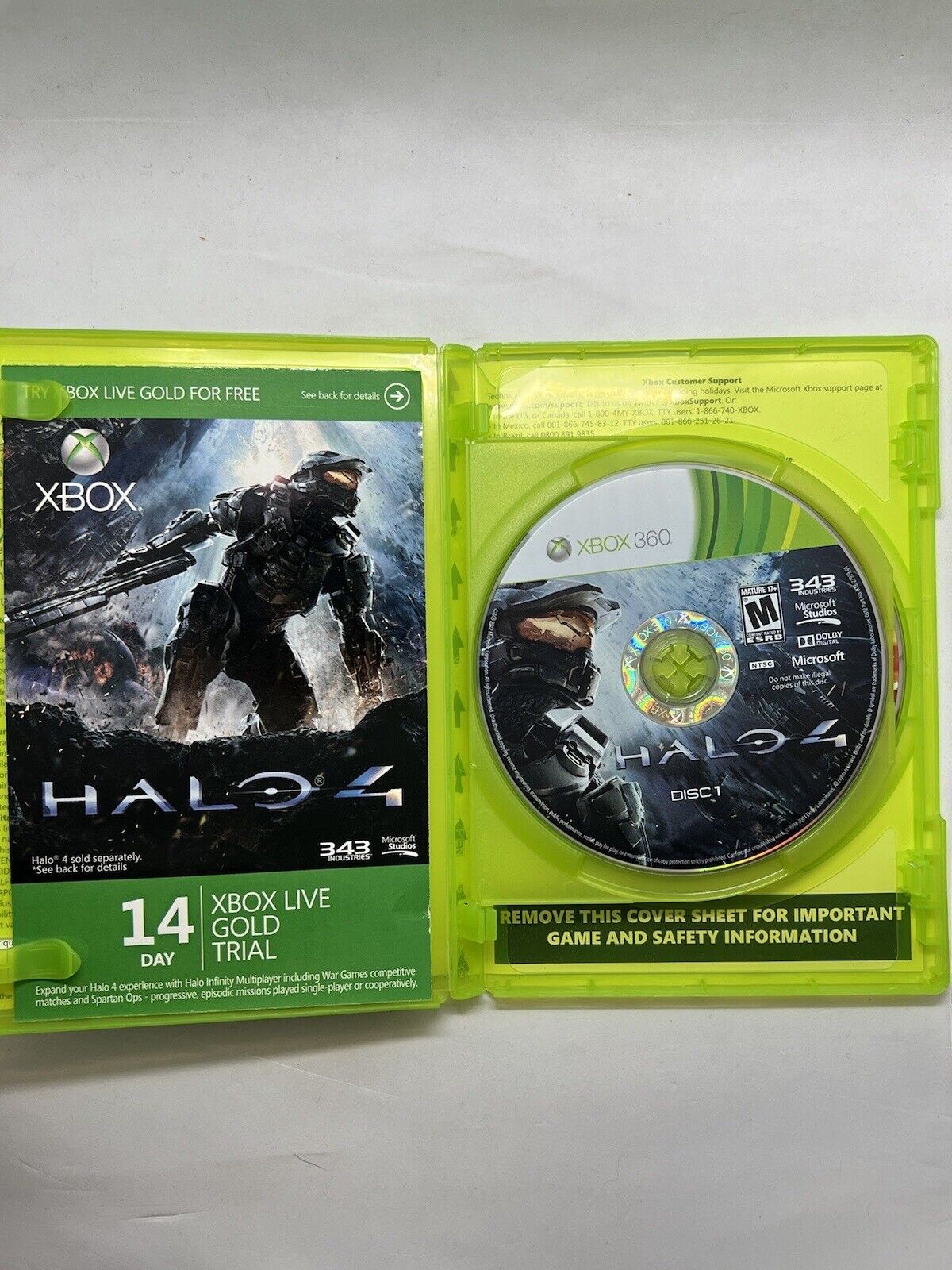 Halo 4 (Microsoft Xbox 360, 2012) Used. Multiplayer. Master Chief. - thriftgoblin