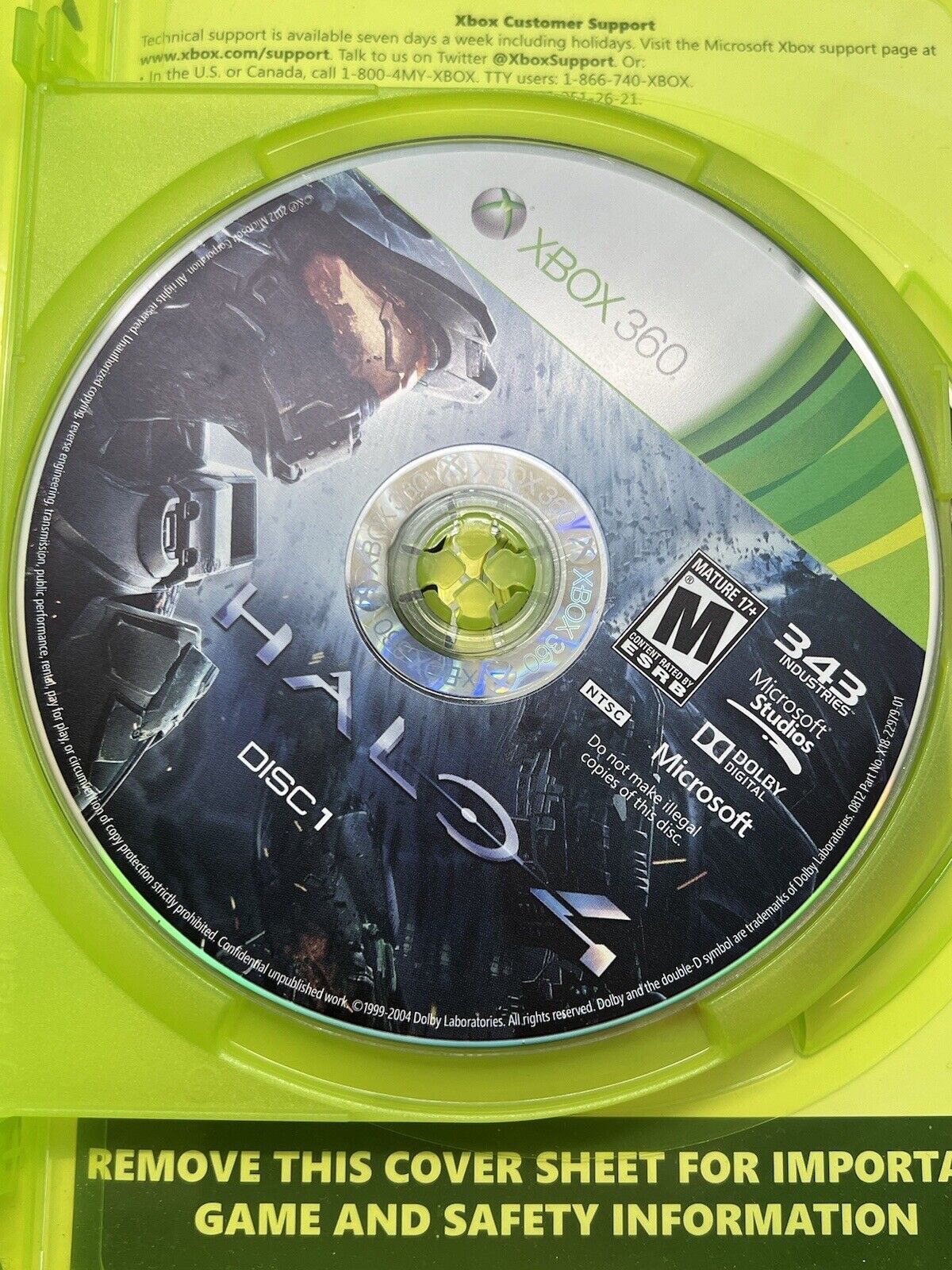 Halo 4 (Microsoft Xbox 360, 2012) Used. Multiplayer. Master Chief. GoodCondition - thriftgoblin