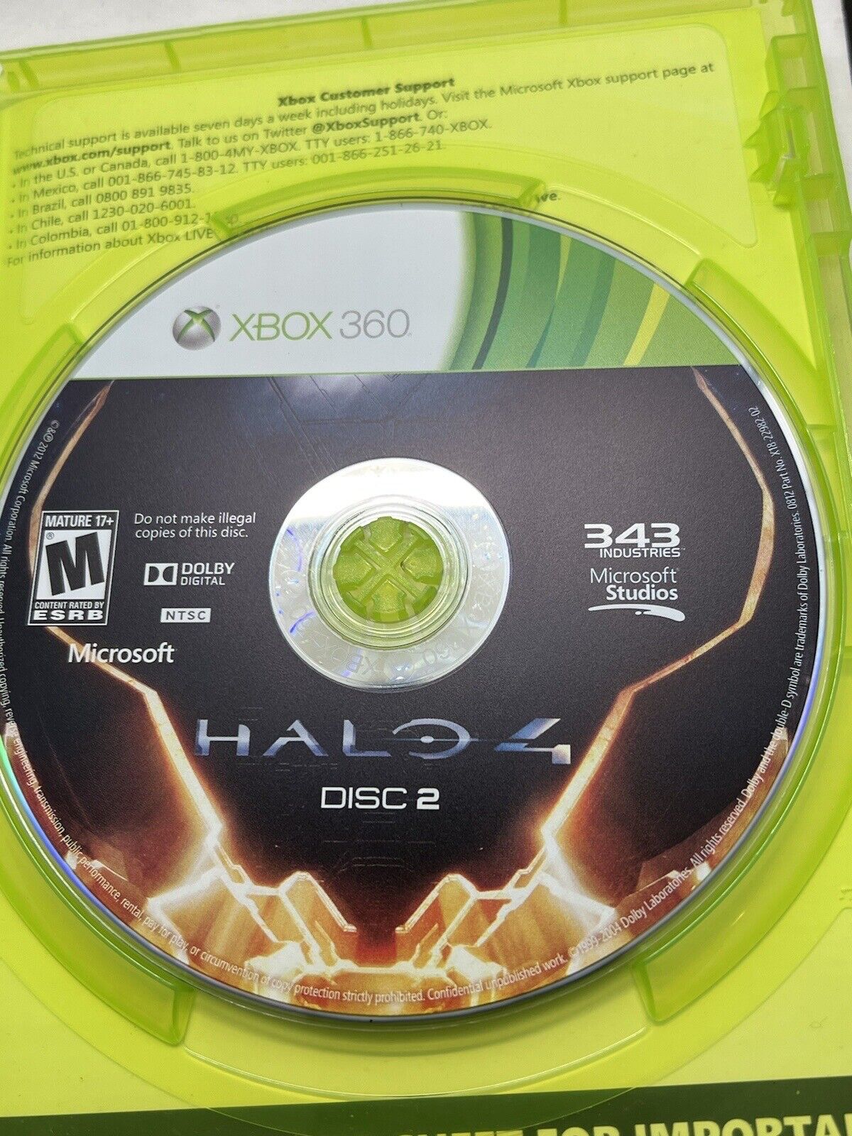 Halo 4 (Microsoft Xbox 360, 2012) Used. Multiplayer. Master Chief. GoodCondition - thriftgoblin