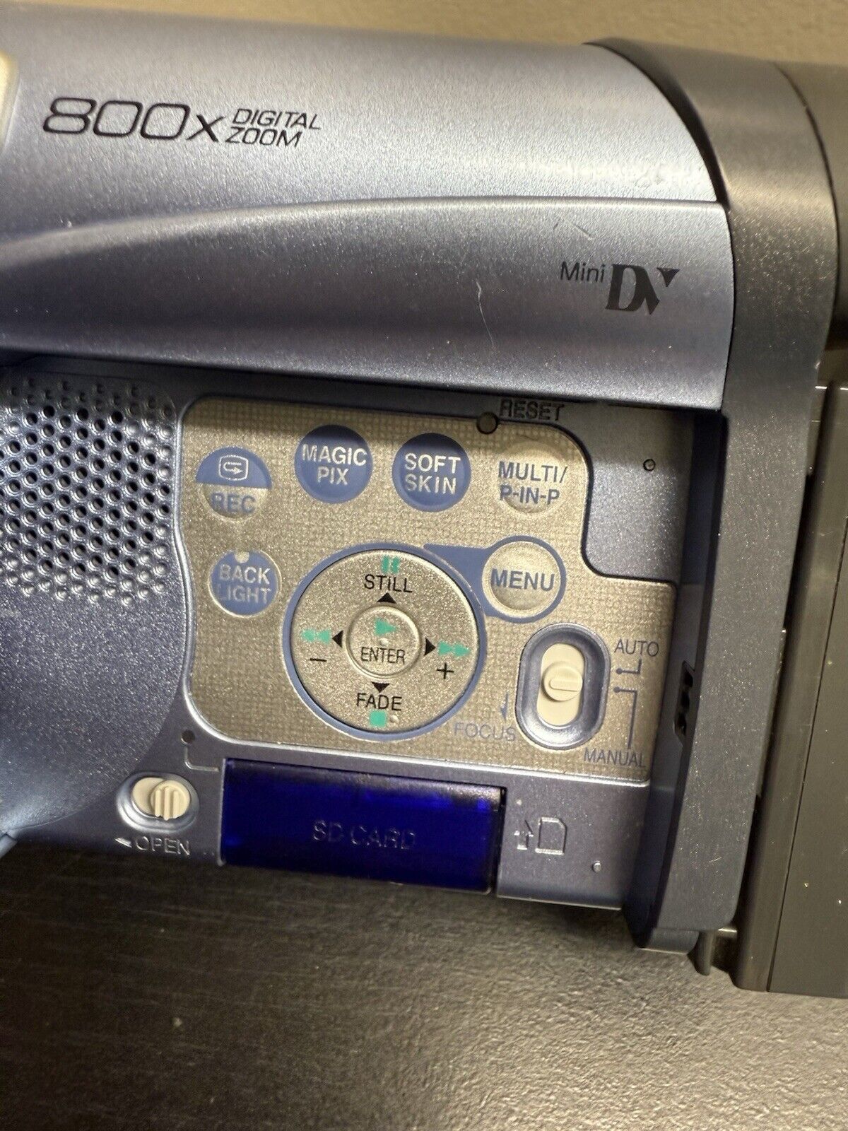 Handheld Retro Panasonic PV - GS2 MiniDV Camcorder Video Camera Videocam Untested - thriftgoblin