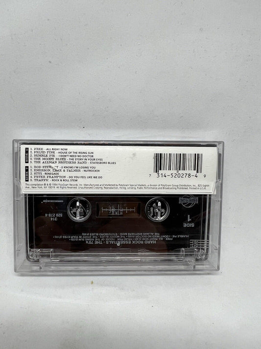 Hard Rock Essentials - The 70's (Cassette, 1994) Music Tape Styx Rod Stewart - thriftgoblin