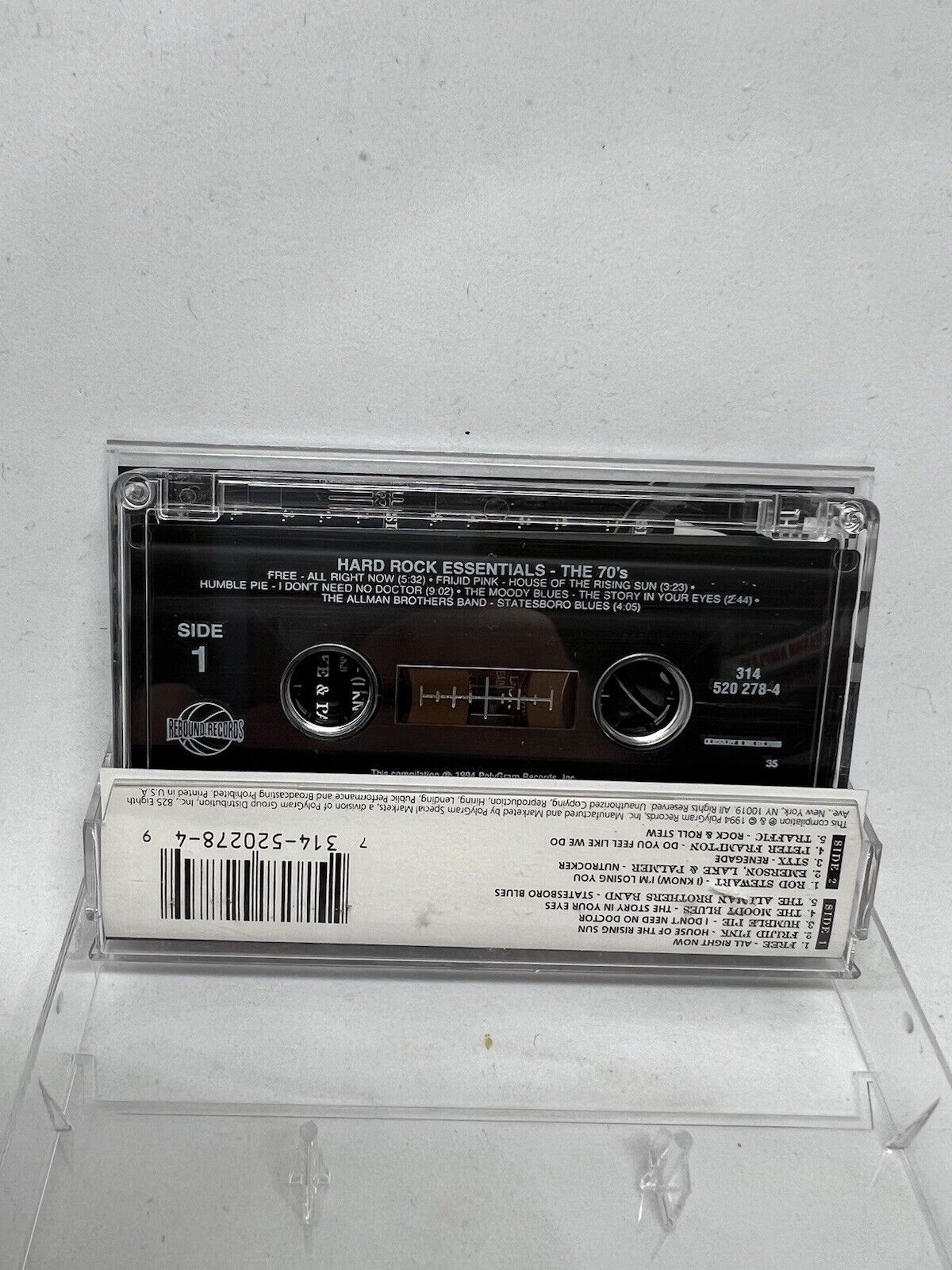 Hard Rock Essentials - The 70's (Cassette, 1994) Music Tape Styx Rod Stewart - thriftgoblin