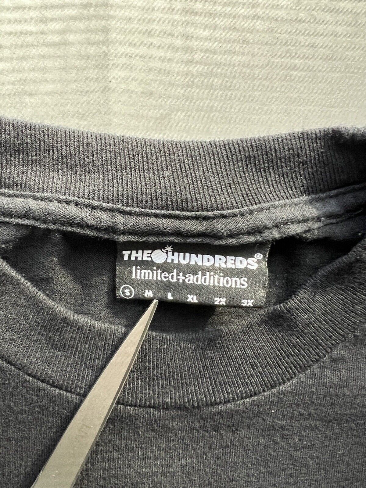 Hook Ups X The Hundreds Crewneck. Mens Size Small. Skateboard. Black Tshirt. - thriftgoblin