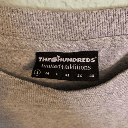 Hook Ups X The Hundreds Crewneck small graphic mens gray - thriftgoblin