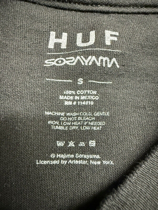 Huf Worldwide x Sorayama Tshirt Graphic Black Supreme Streetwear Skateboarding S - thriftgoblin