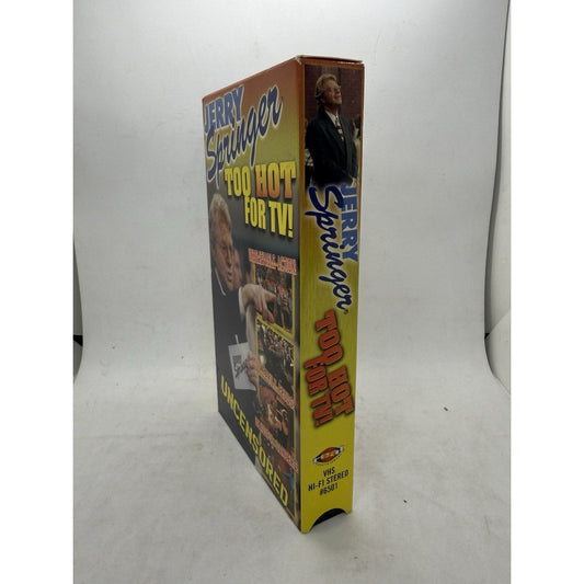 Jerry Springer Too Hot For TV! Uncensored Deluxe Edition VHS - thriftgoblin