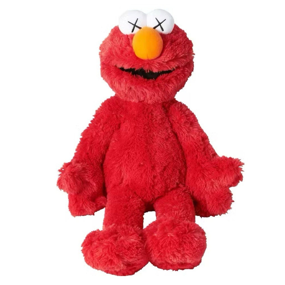KAWS x Uniqlo Elmo Plush Red Sesame Street Collab 2018 NWT Brand New Authentic - thriftgoblin