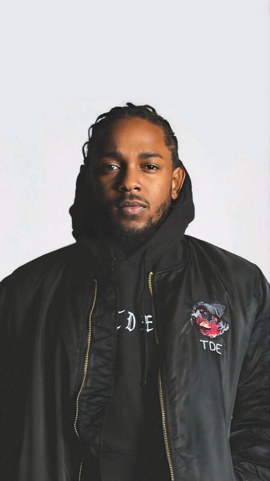 Kendrick Lamar 2016 TDE Bomber Jacket “Don’t Worry” Top Dawg Ent Rap Los Angeles - thriftgoblin