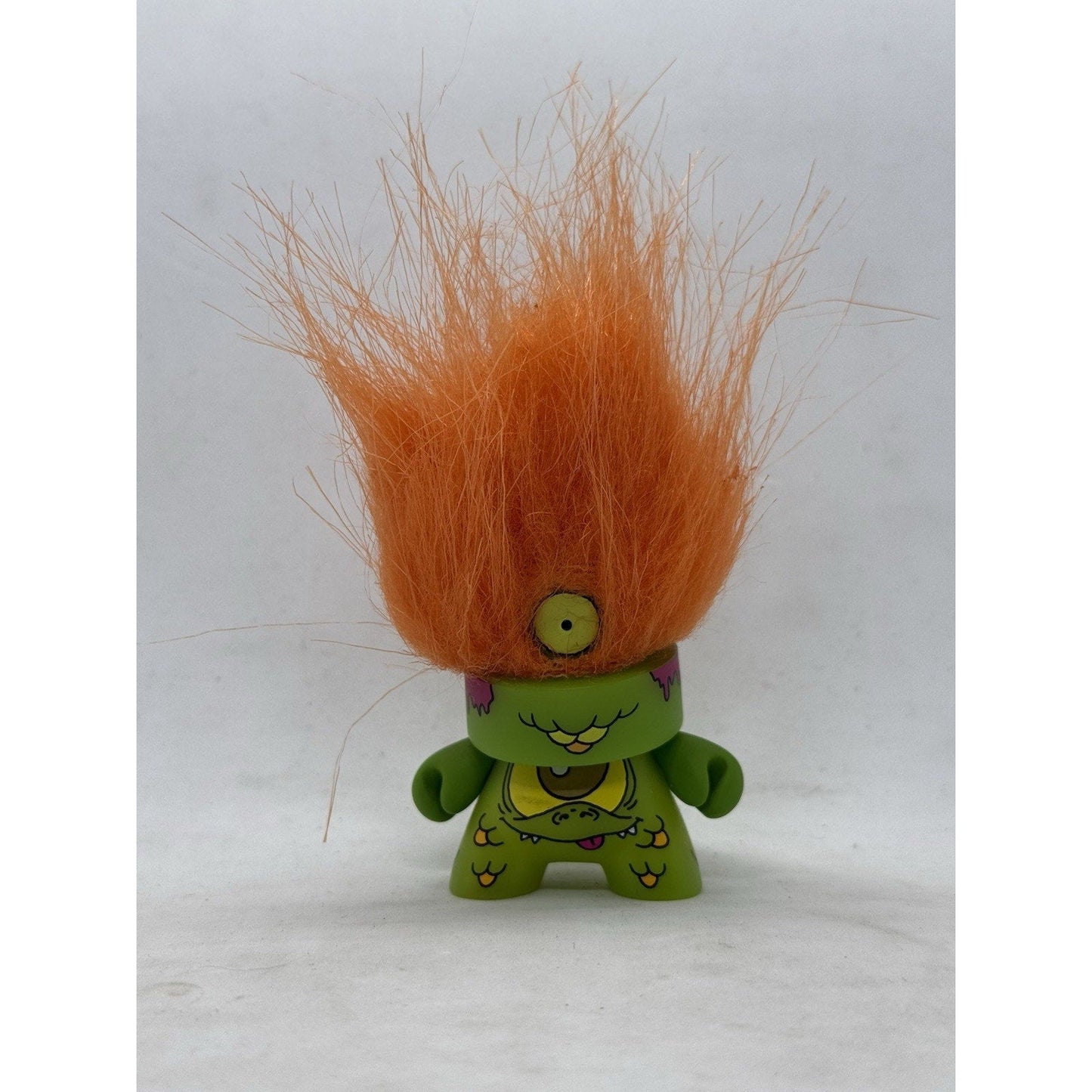 Kidrobot Fatcap Series 3 MCA Evil Design 3in Vinyl Figure Orange Hair Troll Graf - thriftgoblin