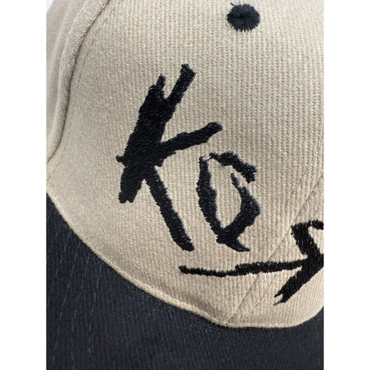 Korn Logo Hat “Life Is Peachy” NWT KC Adjustable Y2K Rare Tan Black Bill Snap - thriftgoblin