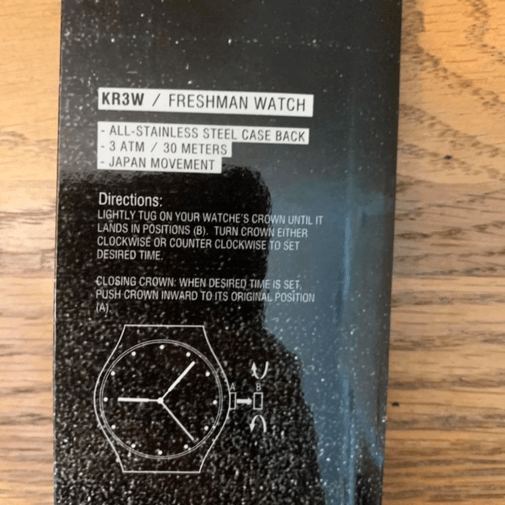 Kr3w Lettering Freshman Wrist Watch - thriftgoblin