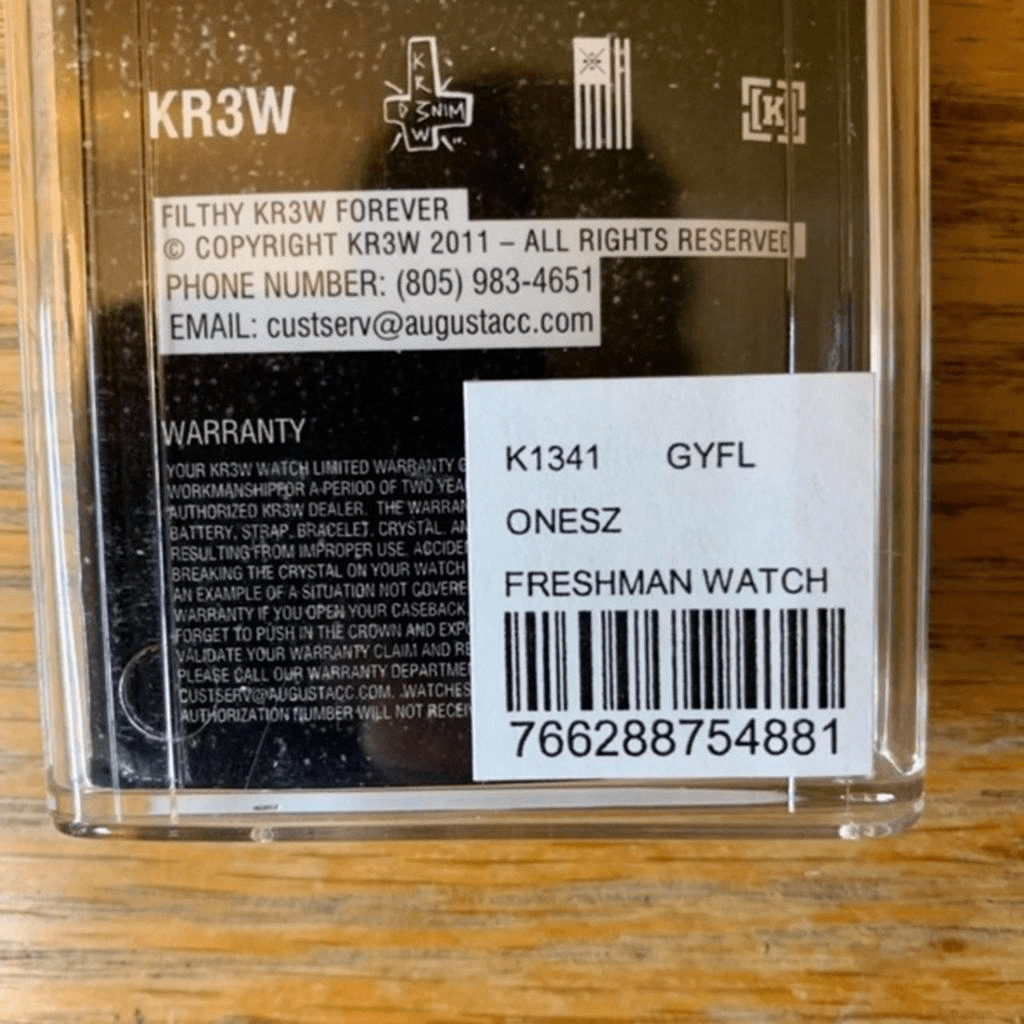 Kr3w Lettering Freshman Wrist Watch - thriftgoblin