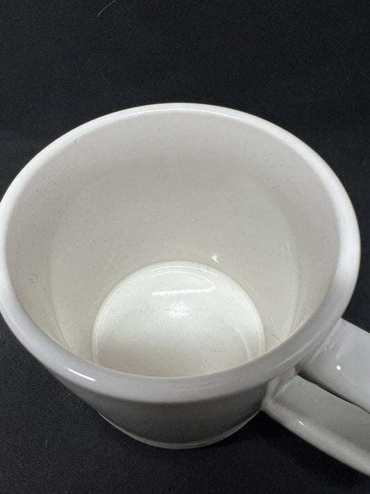 LE CREUSET Meringue Coffee Mug Second Choix 350 ml / 12 oz White Cream Heavy - thriftgoblin